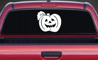 Jack O Lantern Halloween Car or Truck Window Decal Sticker