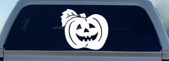 Jack O Lantern Halloween Car or Truck Window Decal Sticker