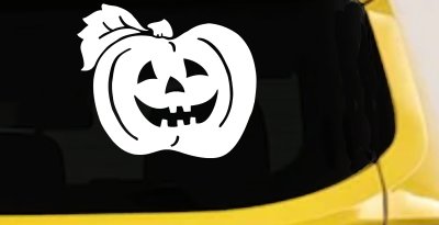 Jack O Lantern Car Decal Halloween Truck Window Vinyl Sticker