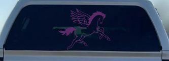 Pegasus Horse Car or Truck Window Decal Sticker (Violet)