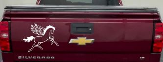 Pegasus Horse Car or Truck Window Decal Sticker (White)