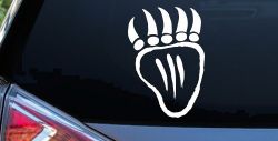Tribal Native American Indian Bear Claw Western Car or Truck Window Decal Sticker