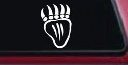 Tribal Native American Indian Bear Claw Western Car or Truck Window Decal Sticker