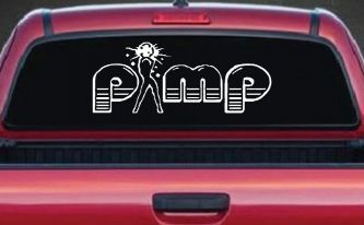 PIMP Car or Truck Window Decal Sticker