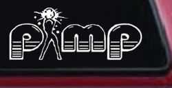 PIMP Car or Truck Window Decal Sticker
