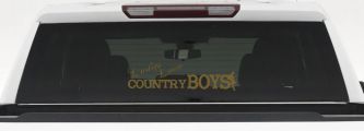 Ladies Love Country Boys Car or Truck Window Decal Sticker (Gold)