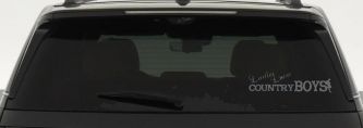 Ladies Love Country Boys Car or Truck Window Decal Sticker (Silver)