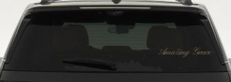 Amazing Grace Christian Car Truck Window Decal Sticker Vinyl Faith (Light Brown)