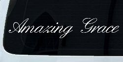 Amazing Grace Christian Car or Truck Window Decal Sticker