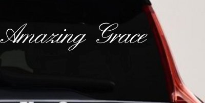 Amazing Grace Christian Car Truck Window Decal Sticker Vinyl Faith