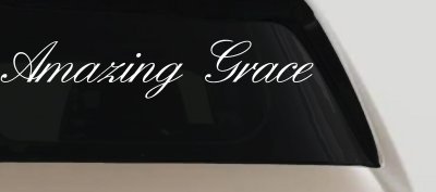 Amazing Grace Christian Car Truck Window Decal Sticker Vinyl Faith