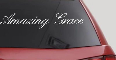 Amazing Grace Christian Car Truck Window Decal Sticker Vinyl Faith