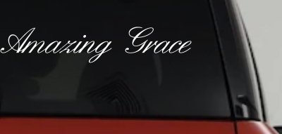 Amazing Grace Christian Car Truck Window Decal Sticker Vinyl Faith