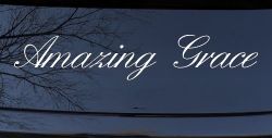 Amazing Grace Christian Car or Truck Window Decal Sticker