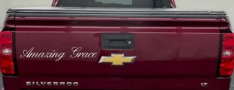 Amazing Grace Christian Car or Truck Window Decal Sticker (White)