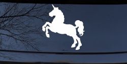 Unicorn Prancing Car or Truck Window Decal Sticker