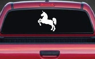 Unicorn Prancing Car or Truck Window Decal Sticker