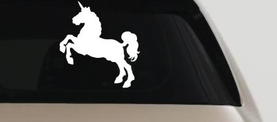 Prancing Unicorn Vinyl Decal Car Truck Window Sticker Magical Fun