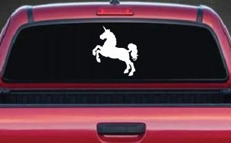 Unicorn Prancing Car or Truck Window Decal Sticker