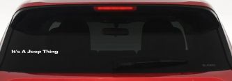 Its A Jeep Thing Off Road Car or Truck Window Decal Sticker (White)