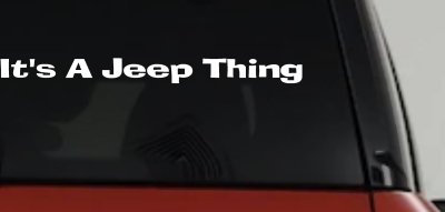 Its A Jeep Thing Off Road Decal Vinyl Sticker Truck Car Window