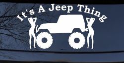 Its A Jeep Thing With Girls Off Road Car or Truck Window Decal Sticker