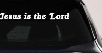 Jesus Is The Lord Decal - Christian Car Truck Window Sticker