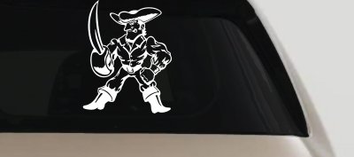 Pirate With Sword Decal for Car Truck Window Vinyl Sticker