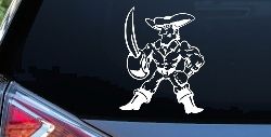 Pirate With Sword Car or Truck Window Decal Sticker