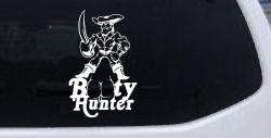 Pirate Booty Hunter Funny Car or Truck Window Decal Sticker