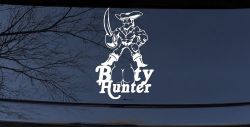Pirate Booty Hunter Funny Car or Truck Window Decal Sticker