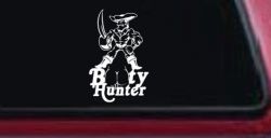 Pirate Booty Hunter Funny Car or Truck Window Decal Sticker