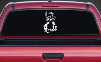 Pirate Booty Hunter Funny Car or Truck Window Decal Sticker