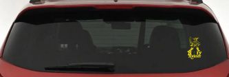 Pirate Booty Hunter Funny Car or Truck Window Decal Sticker (Yellow)