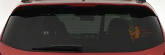 Girls Bow Hunt Too Hunting Car or Truck Window Decal Sticker (Copper)