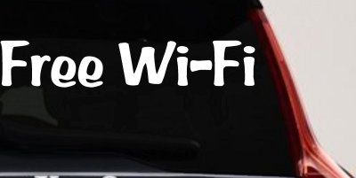 Free WiFi Window Decal for Business Storefronts & Vehicles