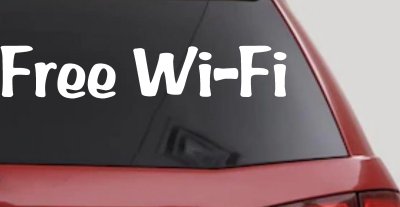 Free WiFi Window Decal for Business Storefronts & Vehicles