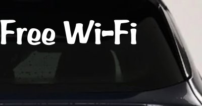 Free WiFi Window Decal for Business Storefronts & Vehicles