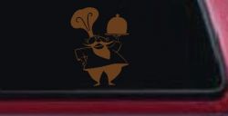 Italian Chef Platter Window Decal Sticker Business Car Truck Vinyl (Copper)