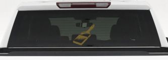 Painter Paint Brush Business Car or Truck Window Decal Sticker (Gold)