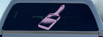 Painter Paint Brush Business Car or Truck Window Decal Sticker (Lilac)