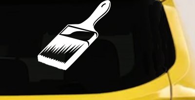 Painter Paint Brush Decal for Cars & Trucks - Business Vinyl Sticker