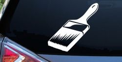 Painter Paint Brush Business Car or Truck Window Decal Sticker