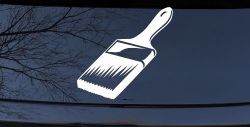 Painter Paint Brush Business Car or Truck Window Decal Sticker
