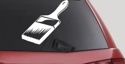 Painter Paint Brush Decal for Cars & Trucks - Business Vinyl Sticker