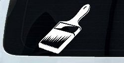 Painter Paint Brush Business Car or Truck Window Decal Sticker