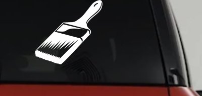 Painter Paint Brush Decal for Cars & Trucks - Business Vinyl Sticker