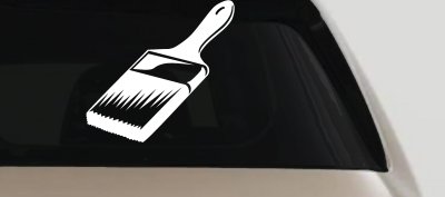 Painter Paint Brush Decal for Cars & Trucks - Business Vinyl Sticker