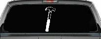 Builder Carpenter Contractor Hammer Business Window Lettering Sign Car or Truck Window Decal Sticker