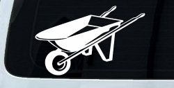 Contractor Landscape Wheelbarrow  Business Window Lettering Sign Car or Truck Window Decal Sticker